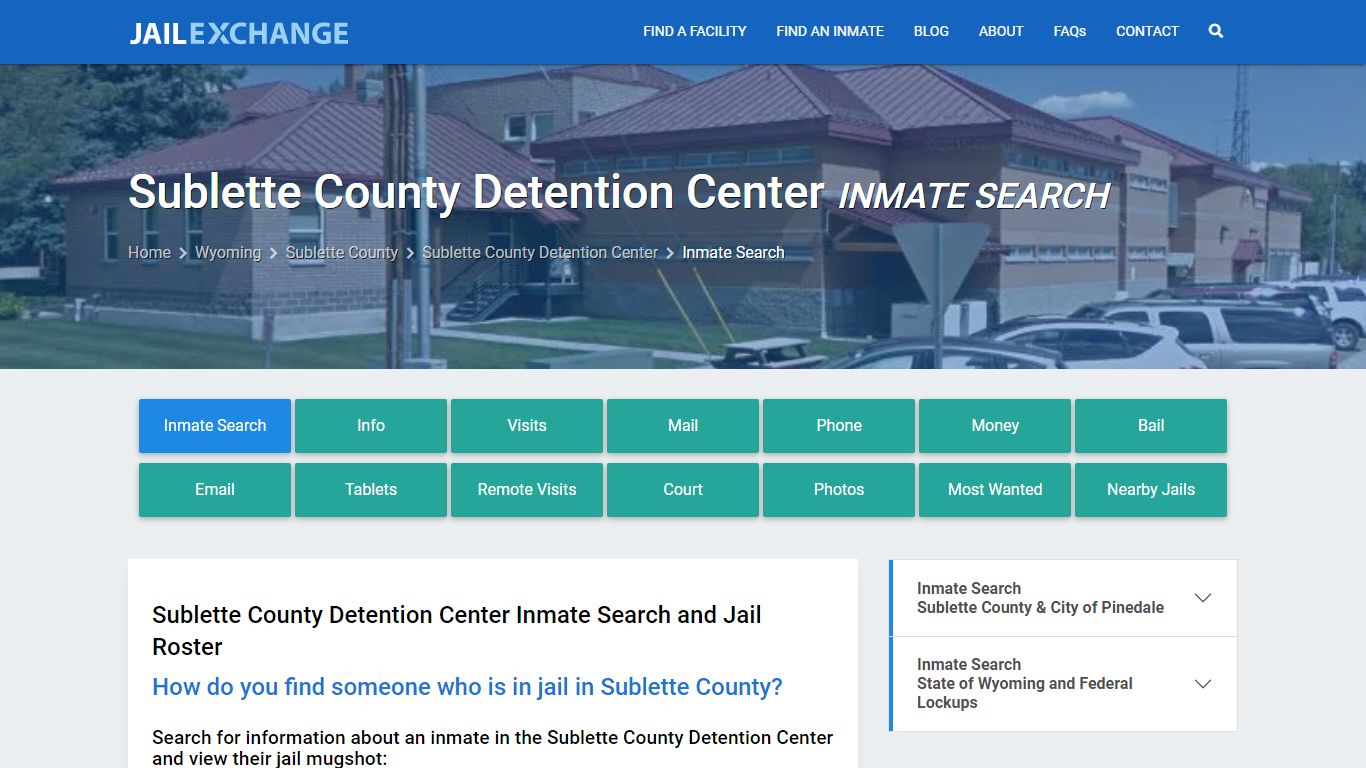 Sublette County Inmate Search | Arrests & Mugshots | WY - Jail Exchange